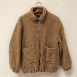 Zaful Sand Faux-Sherpa Jacket